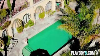 Glamorous tiny lalin cutie model playgirl goes stripped outdoor and looks stunning