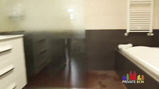 Sex and footjob with my new hot host