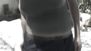 Sexy babe eats cum after a huge cock thrust her constricted twat