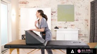 ALL BEAUTY MASSAGE - Ideal Casey Calvert Gets A Bolster Massage By Her Cute Masseuse April Olsen