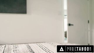 PURE TABOO Pervert Rose Carter Sneaks In & Replaces Her Stepdads Masturbator While Hes Blindfolded