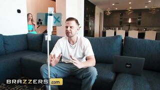 BRAZZERS - Busty Hayley Davies Makes Celibacy Impossible For Vince With Her Tempting, Nasty Challenge