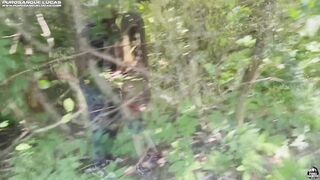 I'm fucking an 18-year-old in the butt in the woods