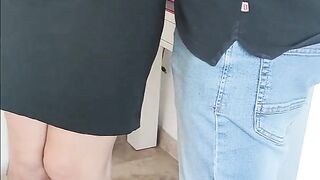 amateur milf secretary. Cach watching porn. cum in face