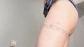 Snatch Plugged Walking (with Massive Heavy Glass Plug Inside My Cunt)