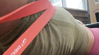 Gym ass pumped from squats