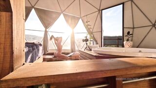 Stripped Photoshoot hot latina Miki_infinita