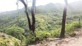 Stepsister rides my cock in a river in the Colombian jungle