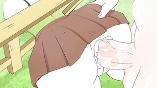 Alex got stuck in the fence on purpose and Steve screwed her! anime (porn hentai sex )4K 2026