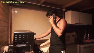 My Personal Trainer Has an Erection and Inadvertently Pokes His Penis Out and Enters My Mouth