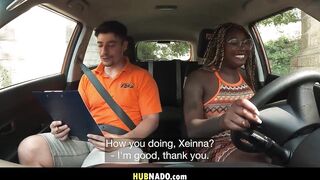 Tattooed Temptress Fails Driving Test, Sparks Fly as She Shows Off Her Naughty Skills in a Steamy Encounter Behind the Wheel and on the Ground