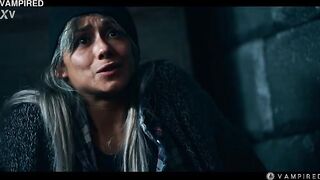 Lesbian Vampire Transformation Cosplay with Little Puck & Veronica Leal - Big Melons MILF Sexy Kissing