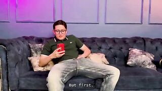 My grades in class aren't the best, so my golden-haired MILF stepmom screws my big nerd ramrod as punishment.