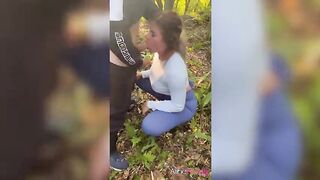 From the woods to the motel with two SCHLONGS banging me mercilessly - Aline Novak