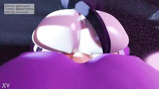 Raven gets cumflated by futa starfire