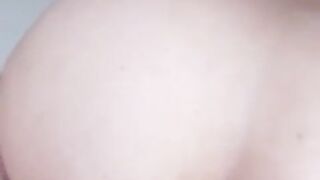 MILF with a big butt gets penetrated by a big white rod