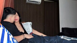 My friend discovers my big penis in a package! What great luck! - SPACE PRODUCTIONS