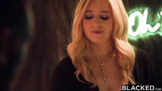 BLACKED Gorgeous Golden-haired Bartender River Lynn Has Her BBC Dreams Come True