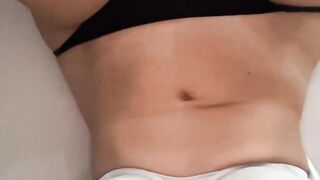 I’m playing with my nipples and pleasuring myself.