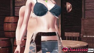 Cowgirl Korryn in Rule34 Animation - Enjoy Thighjob Twat Rubbing, Jumping on a Huge Dick with Bouncing Titties & Lifting Fuck Ending With Cum Inside Tight Pussy A Lot Of Sperm