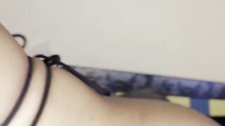 Oiled up big titty Ebony humps pillow POV/ Moaning