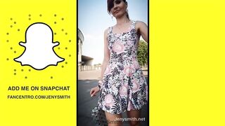 Snapchat by Jeny Smith: Moist Pantyhose, public flashing, etc