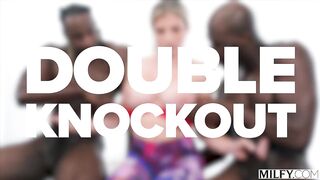 MILFY Fit Golden-haired MILF Cory Pursue Gets DPed By two Massive BBCs