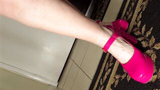 Promise me you gonna TRY HARD NOT TO CUM when I show you my big glamorous legs, thighs, overweight ass in suit and panty - BBW SSBBW