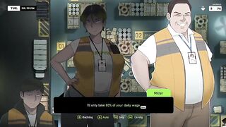 Your Girlfriend stay overtime with your boss since you failed to meet the quota of the day.