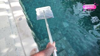 Cheating on my husband with the cleaning service, this man screwed me so damn wonderful and came all over my face.