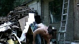 Golden-haired German Hawt Mommy with Naturals Gets Pounded Outdoors by