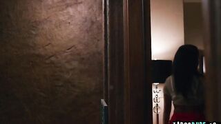 Latina Teen Nina White is SHOCKED to find the neighbor Charles Dera's wife Cory Chase stripped and in a cage! See what happens when the married couple reveal their secret!