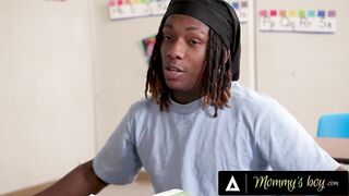 MAMMA'S HUNK - Big Breasts Teacher Lolly Dames Shows His Student's Rod Fits Perfectly In Her Butt