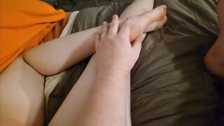 Sharing the couch with my stepsis goes wrong (ends in a throatpie)