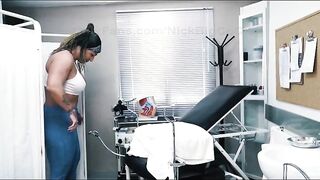 The gynecologist gives me a very thorough investigation and leaves my cunt full of milk.