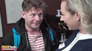 Now THIS is what you call a REAL WOMAN - sharing same daybed as Big Busty MILF