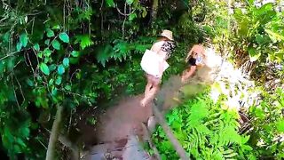 Am I gonna screw this honey doggy-style in the woods???? Real uncut amateur clip.