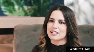 Hawt Brunette Has Romantic Anal Fuck