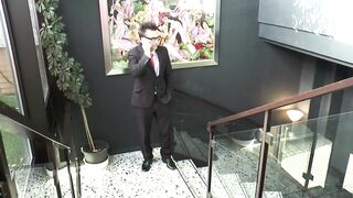 Big melons MILF golden-haired anally fucked and sprayed on face