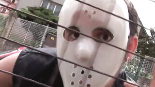 Sexy Experiences Scene-1_lascivious Golden-haired Natalli D'angelo Gets Her Booty Drilled by 3 Masked Friends