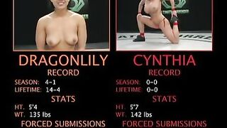 Exotic Dragonlily in a nude sexual wrestling