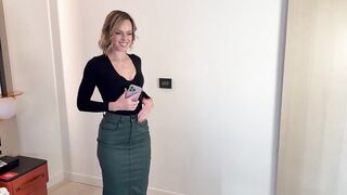 After using my remote vibe in public I fucked two lads in my hotel window leaving me with a oozing creampie and facial