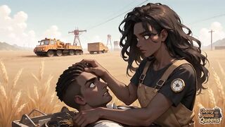 Ebony Siren's Wheatfield Temptation - Best Ebony XXX!