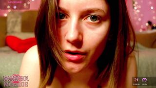 Russian Cam Girl made to cum by her fans - Marina Monroe