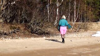 Sexy outfit for spring walk