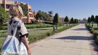 After a day at the beach Stepson assist Stepmom with protective cream and end to help each other