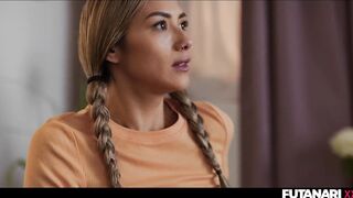 Shemale hentai hotty fuck and make hot mulatto squirt