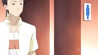 I fuck my roommate's tight butt in the shower - Anime [Uncensored][Subtitle]