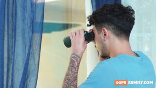 Naughty MILF Stepmom Brandy Salazar Takes Stepson's Shlong in Her Soaked Shaved Snatch