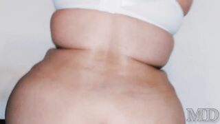 Regular sex with an adult bulky aunt with big boobs. In stockings, banged between boobs